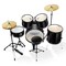 Gammon Percussion Full Size Complete Adult 5-Piece Drum Set with Cymbals, Stands, Stool, and Sticks